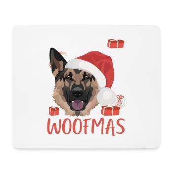 German Shepherd Merry Christmas - Mouse Pad (horizontal) - white - Front