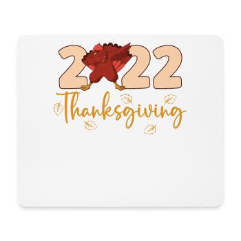 2022 Thanksgiving Fall Season Turkey Pumpkin - Mouse Pad (horizontal) - white - Front