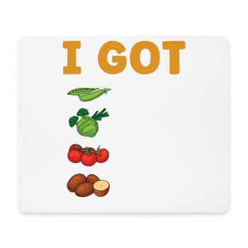 I have beans greens tomatoes potatoes - Mouse Pad (horizontal) - white - Front