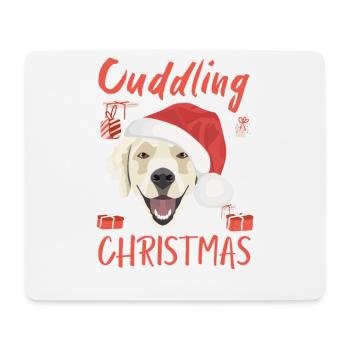Golden Retriever Merry Christmas - Mouse Pad (horizontal) - white - Front