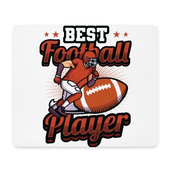 Bester American Footballspieler - Mousepad (Querformat) - Weiß - Vorne