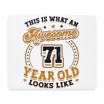This is what a great 71-year-old looks like. - Mouse Pad (horizontal) - white - Front