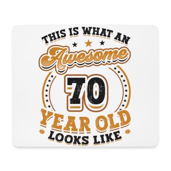 This is what a great 70-year-old looks like. - Mouse Pad (horizontal) - white - Front
