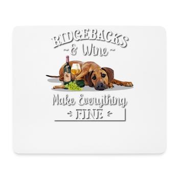 Rhodesian Ridgeback - Mousepad (Querformat) - Weiß - Vorne