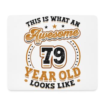 So Sieht Ein Toller 79-jähriger Aus. - Mousepad (Querformat) - Weiß - Vorne