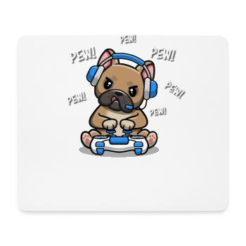 French Bulldog - Mouse Pad (horizontal) - white - Front