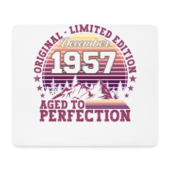 Original Dezember 1957 65. Geburtstag Geschenk - Mousepad (Querformat) - Weiß - Vorne