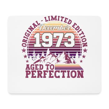 Original Dezember 1973 49. Geburtstag Geschenk - Mousepad (Querformat) - Weiß - Vorne
