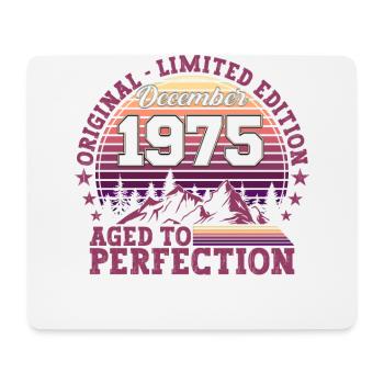 Original Dezember 1975 47. Geburtstag Geschenk - Mousepad (Querformat) - Weiß - Vorne