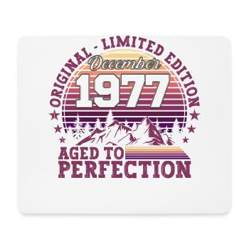 Original December 1977 45th birthday gift - Mouse Pad (horizontal) - white - Front