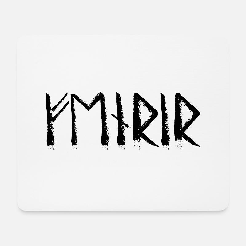 Fenrir Runic Language - Mouse Pad (horizontal) - white