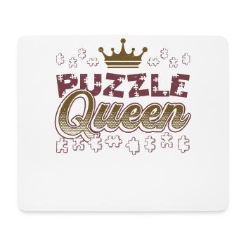 Puzzle Queen, puzzle game - Mouse Pad (horizontal) - white - Front
