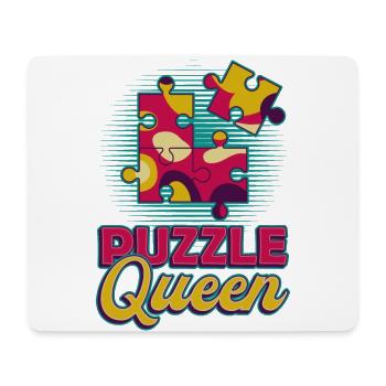 Puzzle Queen, puzzle game - Mouse Pad (horizontal) - white - Front