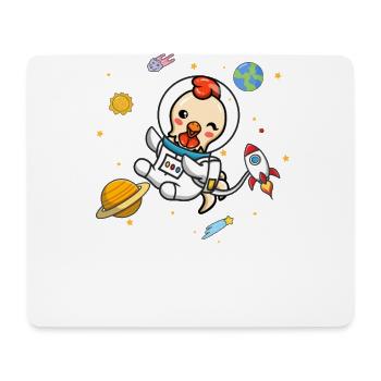 Huhn - Mousepad (Querformat) - Weiß - Vorne