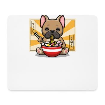 French Bulldog - Mouse Pad (horizontal) - white - Front
