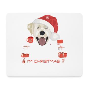 Marché de Noël du Labrador - Tapis de souris (format paysage) - blanc - Devant