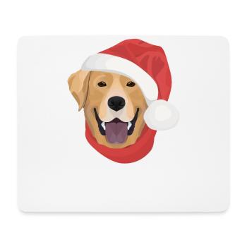 Labrador Frohe Weihnachten - Mousepad (Querformat) - Weiß - Vorne