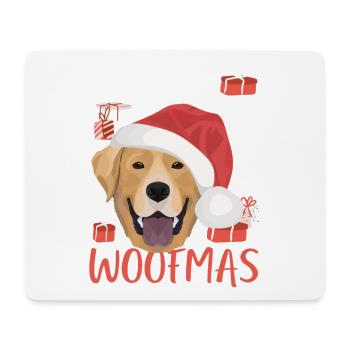 Joyeux Noël Labrador - Tapis de souris (format paysage) - blanc - Devant