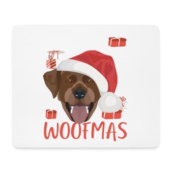 Labrador Frohe Weihnachten - Mousepad (Querformat) - Weiß - Vorne