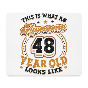 So Sieht Ein Toller 48-jähriger Aus. - Mousepad (Querformat) - Weiß - Vorne