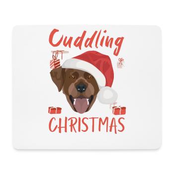 Labrador Frohe Weihnachten - Mousepad (Querformat) - Weiß - Vorne