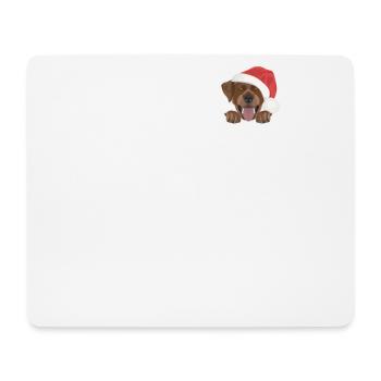 Labrador Frohe Weihnachten - Mousepad (Querformat) - Weiß - Vorne