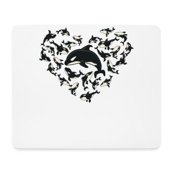 Walliebhaber, Orca.. - Mousepad (Querformat) - Weiß - Vorne