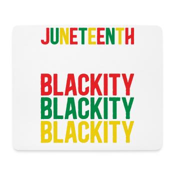 Blackity Schwarze Geschichte African American - Mousepad (Querformat) - Weiß - Vorne