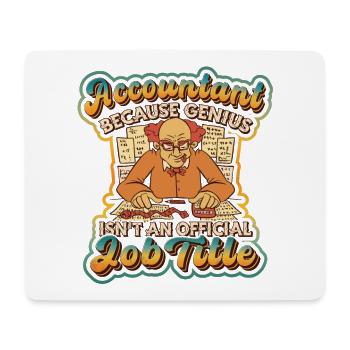 Accountant genius is not an official - Mouse Pad (horizontal) - white - Front