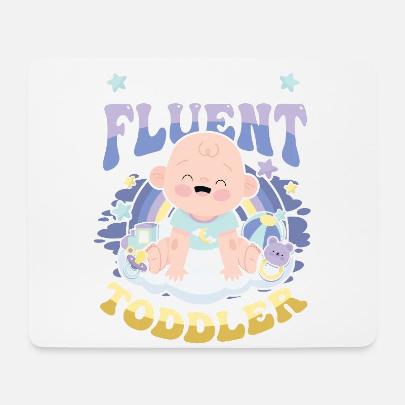 Ich Spreche Fließend Kleinkind - Mousepad (Querformat) - Weiß