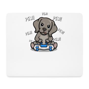 Weimaraner - Mousepad (Querformat) - Weiß - Vorne