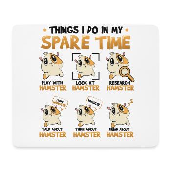 Amateurs de hamsters - Tapis de souris (format paysage) - blanc - Devant