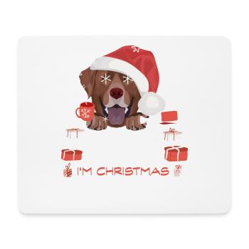 Labrador Weihnachtsmarkt - Mousepad (Querformat) - Weiß - Vorne