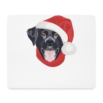 Labrador Frohe Weihnachten - Mousepad (Querformat) - Weiß - Vorne