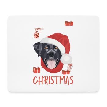 Labrador Frohe Weihnachten - Mousepad (Querformat) - Weiß - Vorne