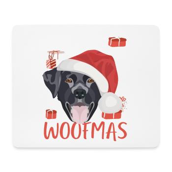 Joyeux Noël Labrador - Tapis de souris (format paysage) - blanc - Devant
