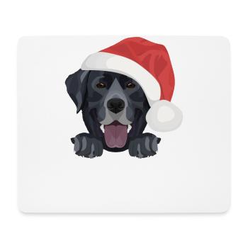 Labrador Frohe Weihnachten - Mousepad (Querformat) - Weiß - Vorne