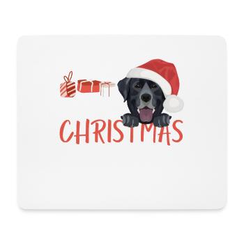 Joyeux Noël Labrador - Tapis de souris (format paysage) - blanc - Devant