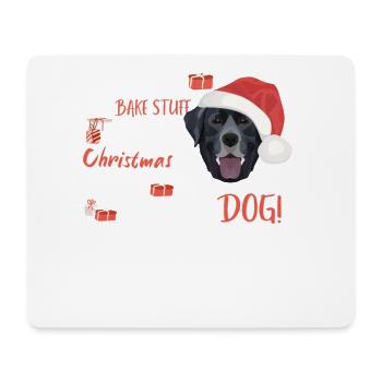 Joyeux Noël Labrador - Tapis de souris (format paysage) - blanc - Devant