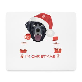 Marché de Noël du Labrador - Tapis de souris (format paysage) - blanc - Devant