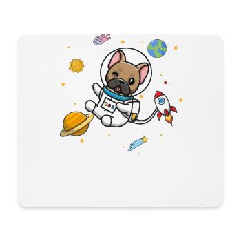French Bulldog - Mouse Pad (horizontal) - white - Front