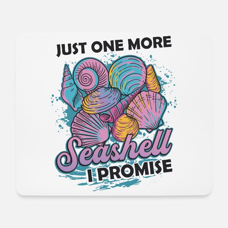 Nur Noch Eine Muschel, Sammler Muschel - Mousepad (Querformat) - Weiß