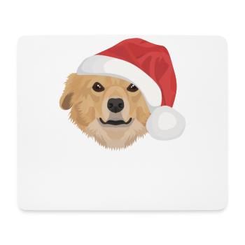 Retriever de la Nouvelle-Écosse Joyeux Noël - Tapis de souris (format paysage) - blanc - Devant
