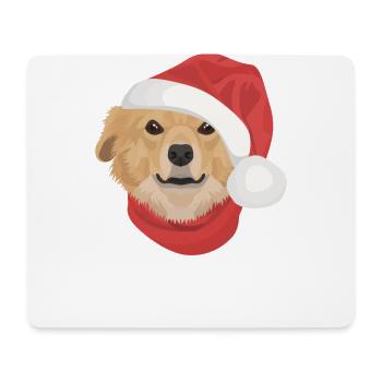 Retriever de la Nouvelle-Écosse Joyeux Noël - Tapis de souris (format paysage) - blanc - Devant