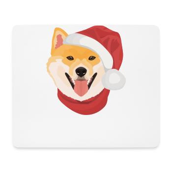 Shiba Inu Joyeux Noël - Tapis de souris (format paysage) - blanc - Devant