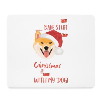 Shiba Inu Frohe Weihnachten - Mousepad (Querformat) - Weiß - Vorne