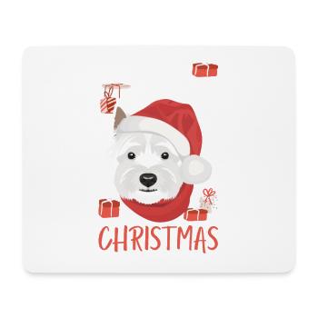 West Highland Terrier Merry Christmas - Mouse Pad (horizontal) - white - Front