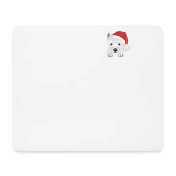 West Highland Terrier Merry Christmas - Mouse Pad (horizontal) - white - Front