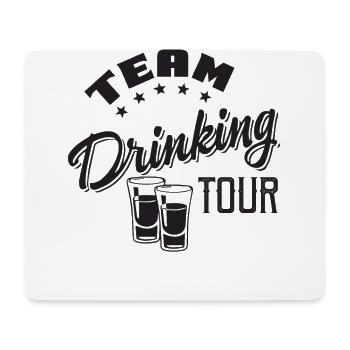 Wochenende mit Freunden in der Gruppe Trinken und - Mousepad (Querformat) - Weiß - Vorne