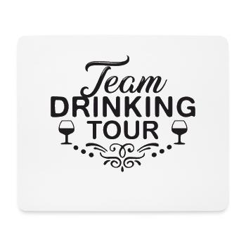 Wochenende mit Freunden in der Gruppe Trinken und - Mousepad (Querformat) - Weiß - Vorne